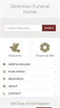 Mobile Screenshot of dearmanfuneralhome.com